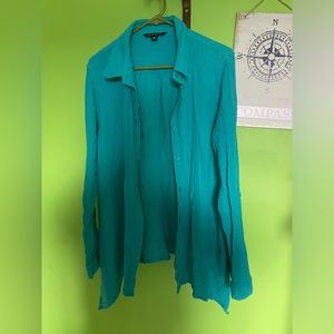 Blue long sleeve shirt  button up